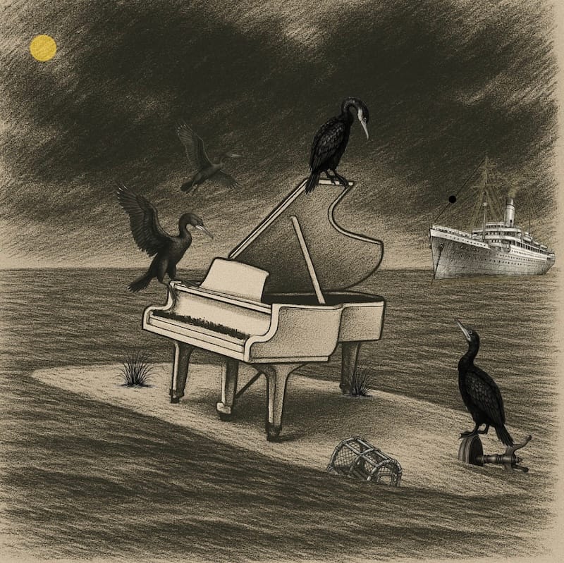 The drifting piano
In 2011, sailors off Biscayne Bay, Florida, found a full-size grand piano mysteriously sitting on a sandbar. Nobody ever figured out who put it there — it just appeared one morning and stayed for weeks until it collapsed into the sea.