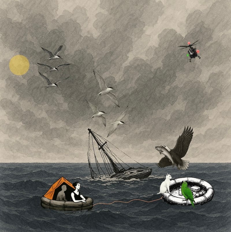 decorative image: distress at sea 2