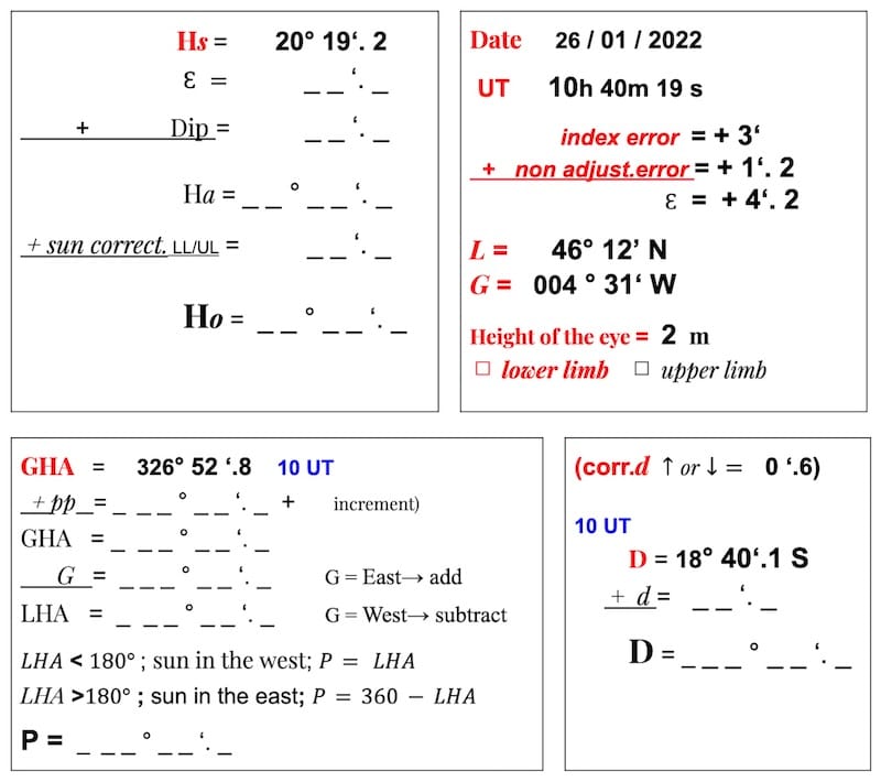 INTERACTIVE WORKSHEET Marcq St.Hilaire and the image of the results of the first part of the La Rochelle exercise