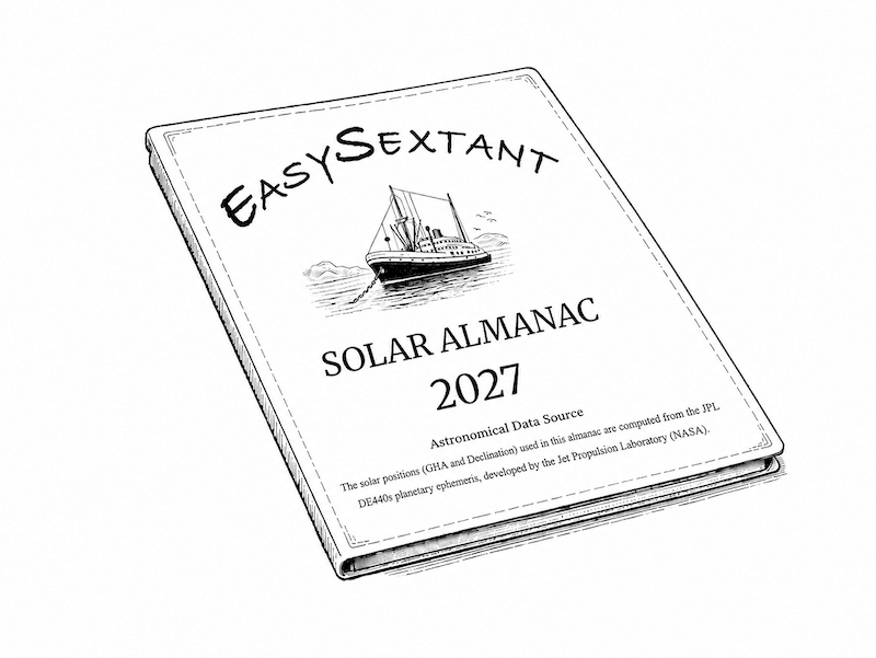 image : easysextant solar almanac